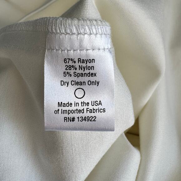 Emerson Fry Edie Turtleneck Dress Ivory Ponte Mod Mini Size S New With Tags - Picture 12 of 12